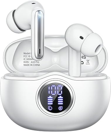 Fhumsh Kabellose Ohrhörer, Bluetooth 5.3 Kopfhörer für Fitnessstudio ...
