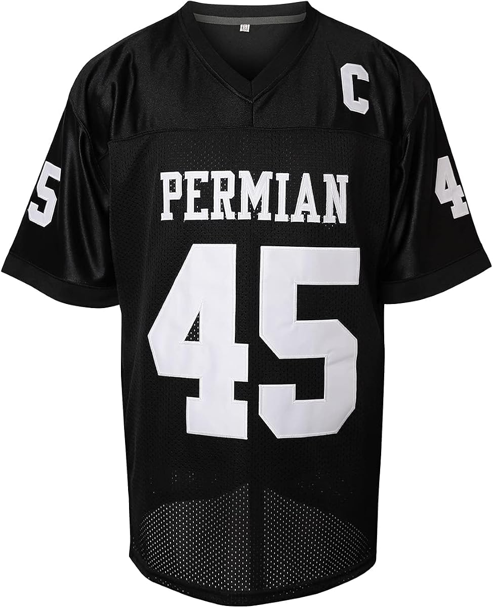 Boobie Miles Black Football Jerseys for Men, 45 Permian High School Football Jersey Friday Night Lights Shirt Stitched S-3XL