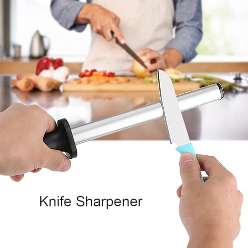 Miniatura 3 de Fdit Afilador de cuchillos de cocina de 8 pulgadas, afilado rápido y mango humanizado, afilador de cuchillos de cocina de alta dureza, para el hogar