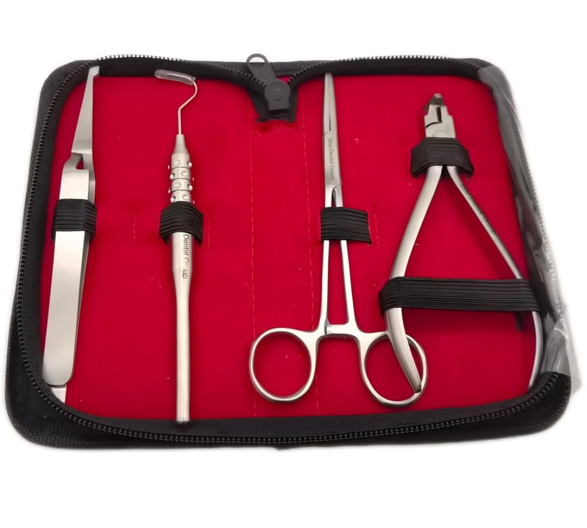 Complete DIY Braces Tool Plier Kit At Home 4PCS - Holding Brackets Change Color For Braces Ligature Ties Power Chain And Cutting Plier