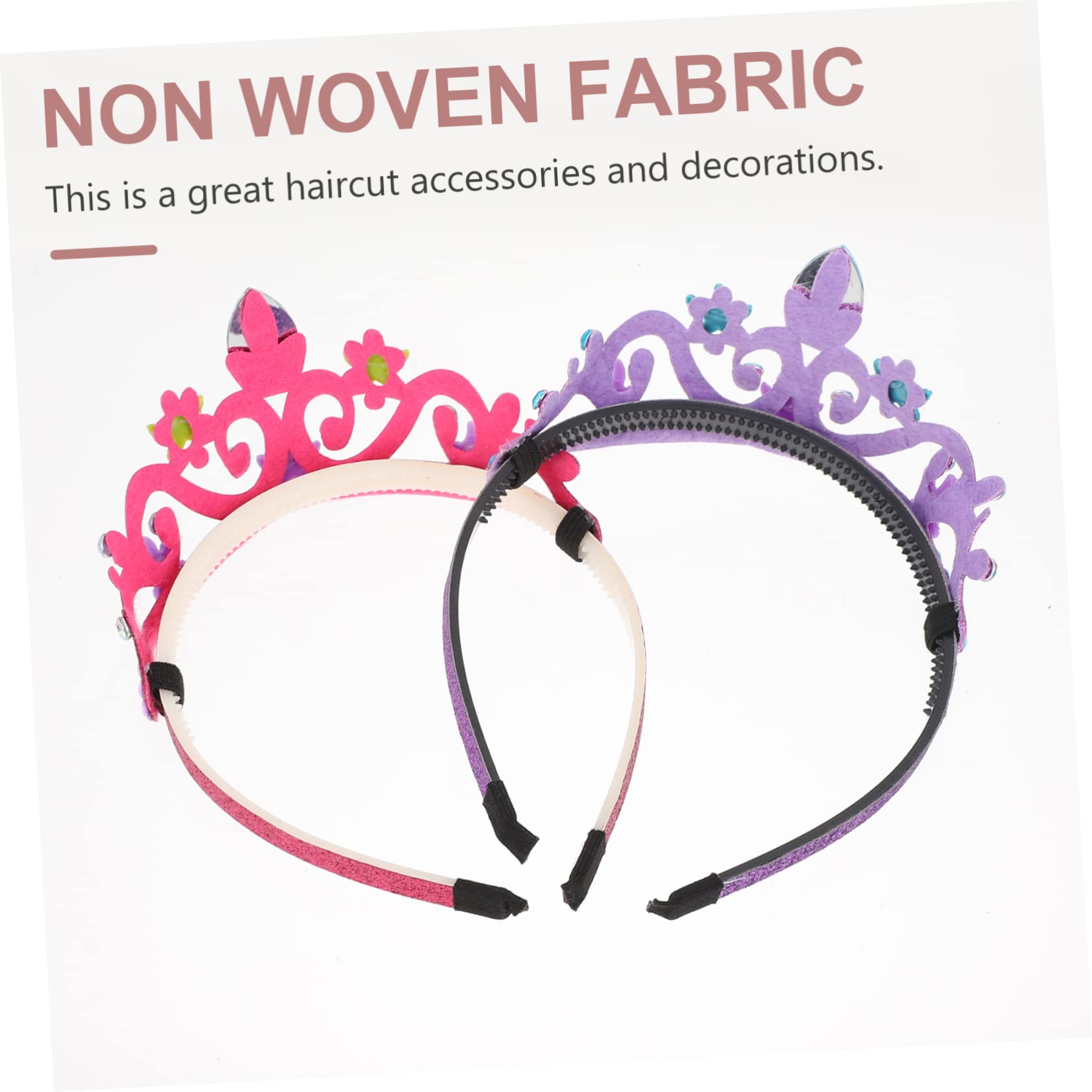 FRCOLOR 3 Set Di Eleganti Cerchietti A Per Bambine Lucidi E Unici Per Ragazze 2 Pezzi * 3