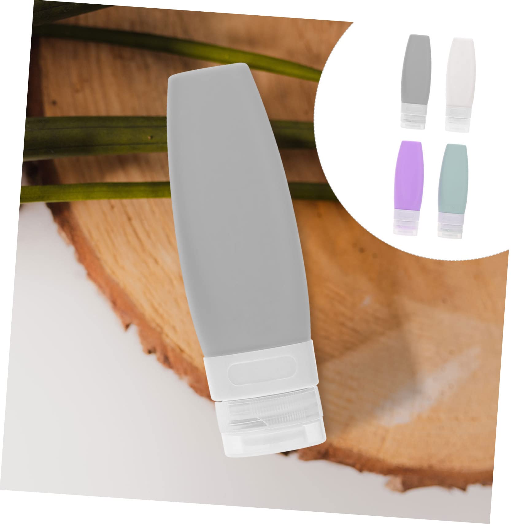 FRCOLOR 2 Set Di Contenitori Per Shampoo Essenziali Da Viaggio Dispenser Per Lozione Comprimibili Flaconi Per Shampoo E Set Da 4 Pezzi*2