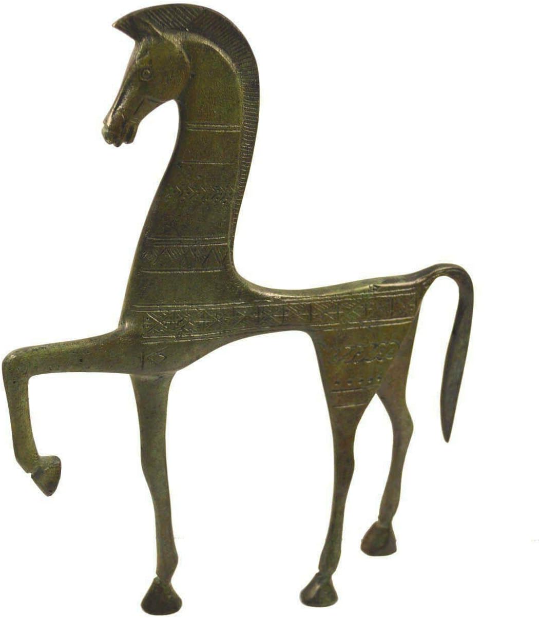 Proud Horse Bronze Sculpture with carvings - Symbol of Wealth and Status