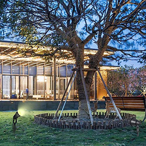 Eleglo 5W Low Voltage Led Landscape Lights,12V/24V Ac/Dc Landscape Lighting,Outdoor Lawn Tree Flag Spotlights With Spike Stand,Ip65 Waterproof Garden Pathway Lights (8 Pack Warm White With Connector) #TOP6