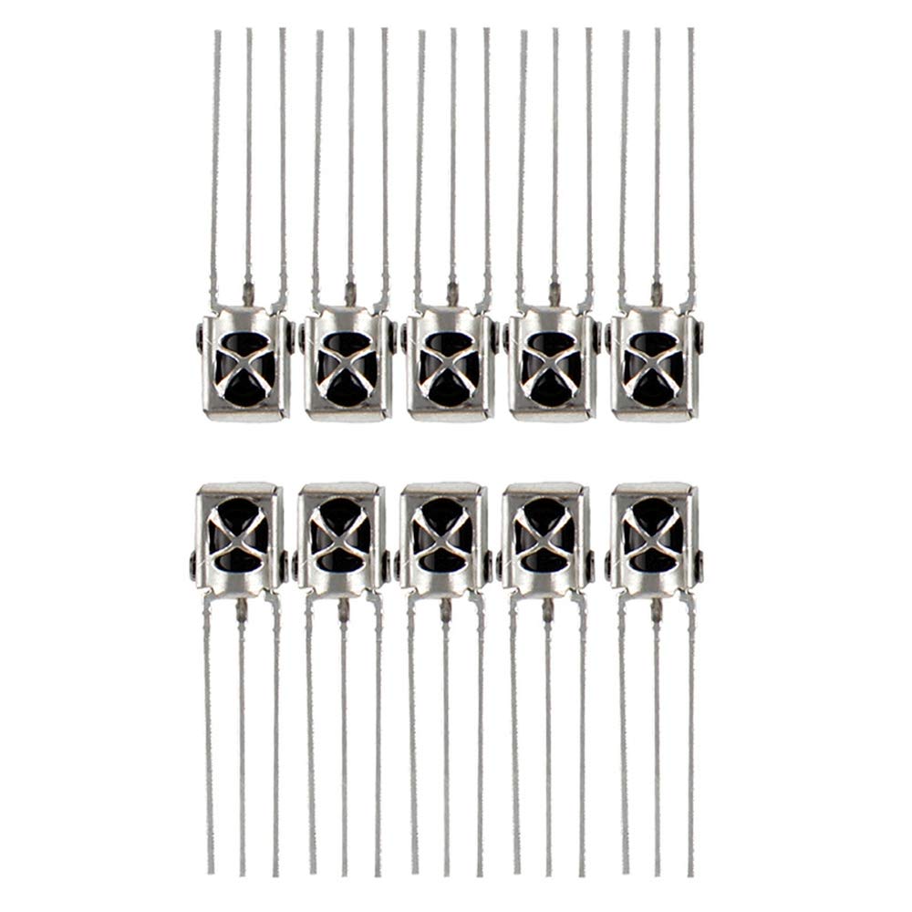 fatteryu 10pcs TL1838 VS1838B 1838 38Khz IR Receiver with Metal case