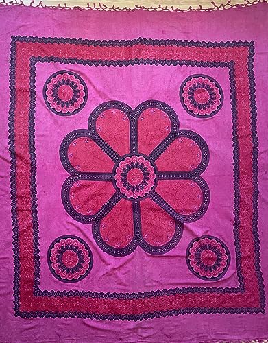 AleliHop Tapiz Mandala de Tela Multiusos XXL - Pareo/Esterilla/Toalla de Playa Grande Antiarena - manta de picnic para playa - Alfombra ligera de Yoga - tie dye - Decoracion Pared - 210x240cm