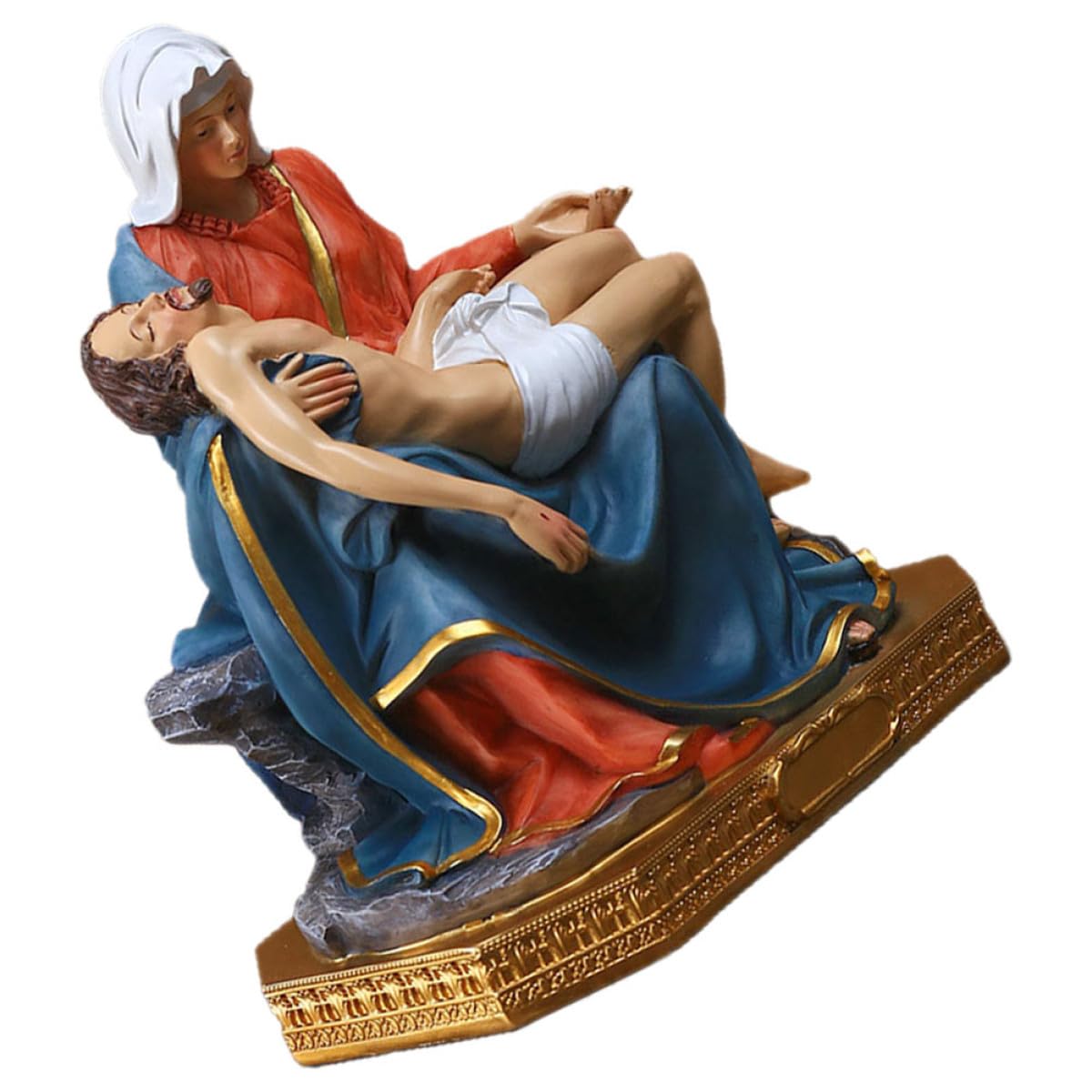Statue Vierge Jésus pour salon et décoration de bureau chaleureuse