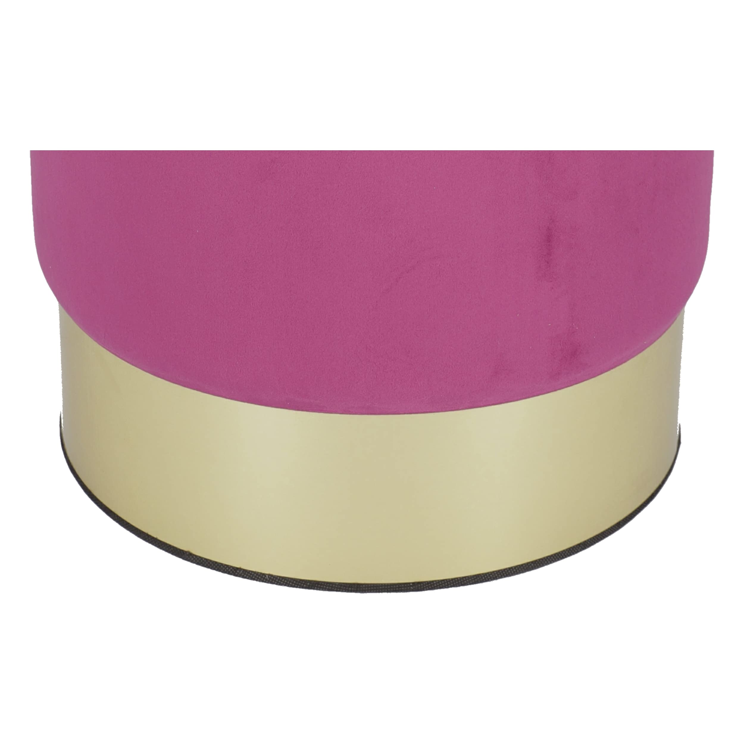 Pouf Contenitore Rotondo Glamour Fucsia