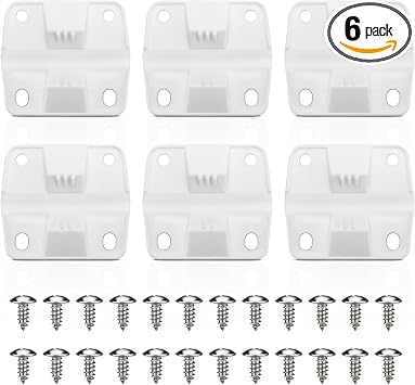 Cooler Hinges Replacement for Coleman Xtreme Cooler Hinges, Fits Coleman Ice Chest & Rubbermaid Cooler Parts, 6 Pack