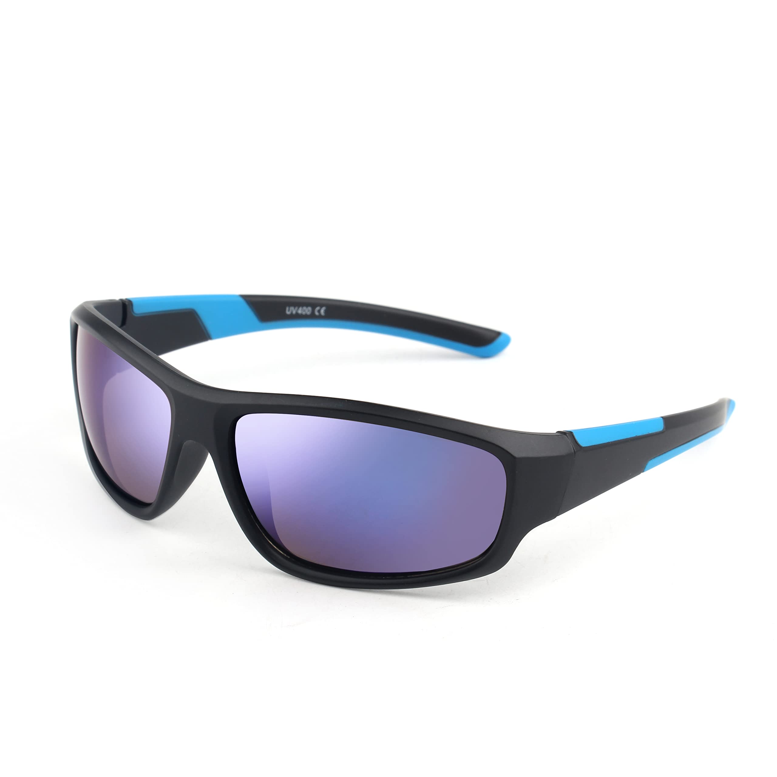 KENBOKENBO Kids Sunglasses for Boys Girls Wrap Around Sports Sunglasses with UV Protection Age 3-8