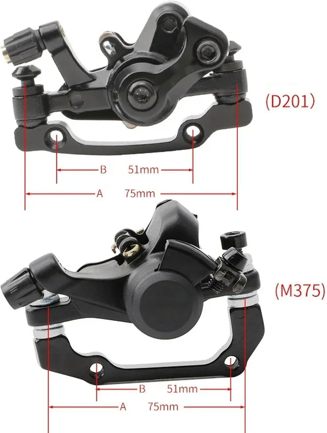 Mechanical Disc Brake Caliper MTB Electric Bike Cable Brake Caliper Mechanical Bicycle Caliper