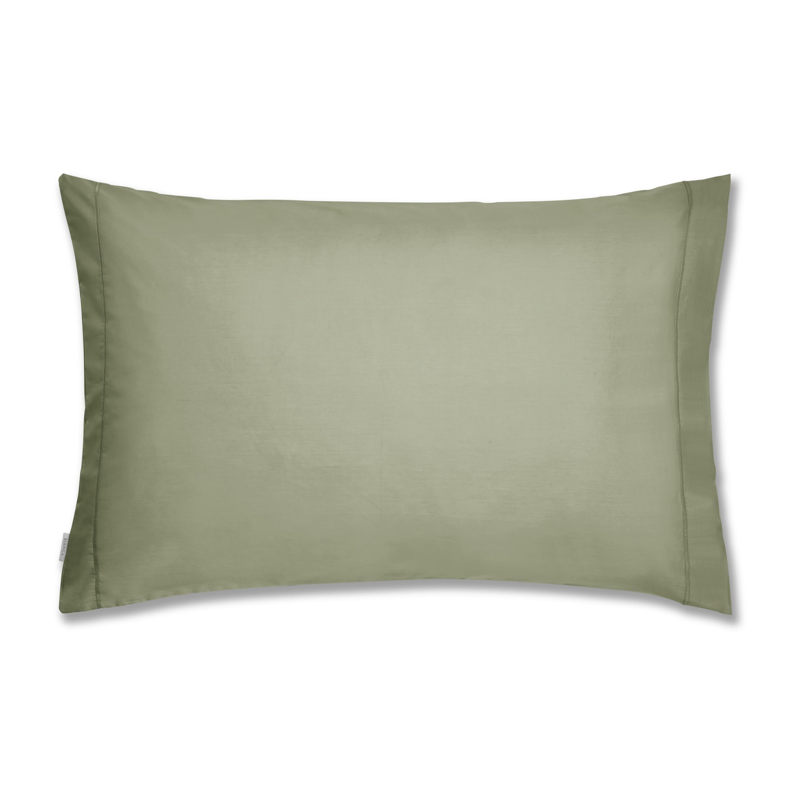 Bianca Plain Dyed Military Green Pillow Case 65x65 (2)