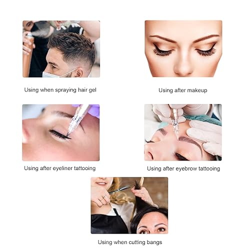 Miniatura 6 de Pilipane 50 viseras faciales desechables, viseras protectoras transparentes de ducha para procedimientos de pestañas y cejas