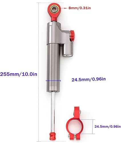 Vista 72 de PROCNC - Amortiguador de dirección de motocicleta estabilizador para Yamaha YZF R1 R3 R6 R15 R125 R25 FZ1 FZ8 FZ09 MT09 GSXR 600 750 1000 CBR600RR