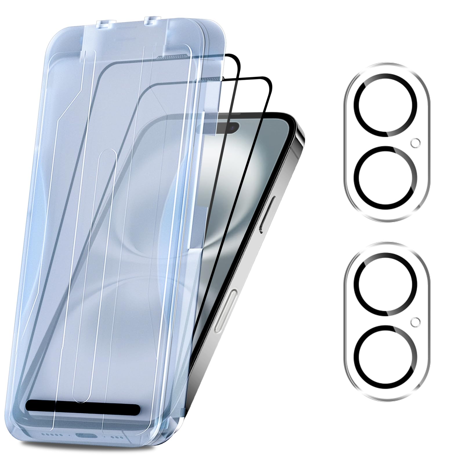 iPhone16 Plus 256GB、ガラスフィルム1枚つき iPhone16 Plus iPhone15 Plus ガラスフィルム 全面保護 ブルーライト