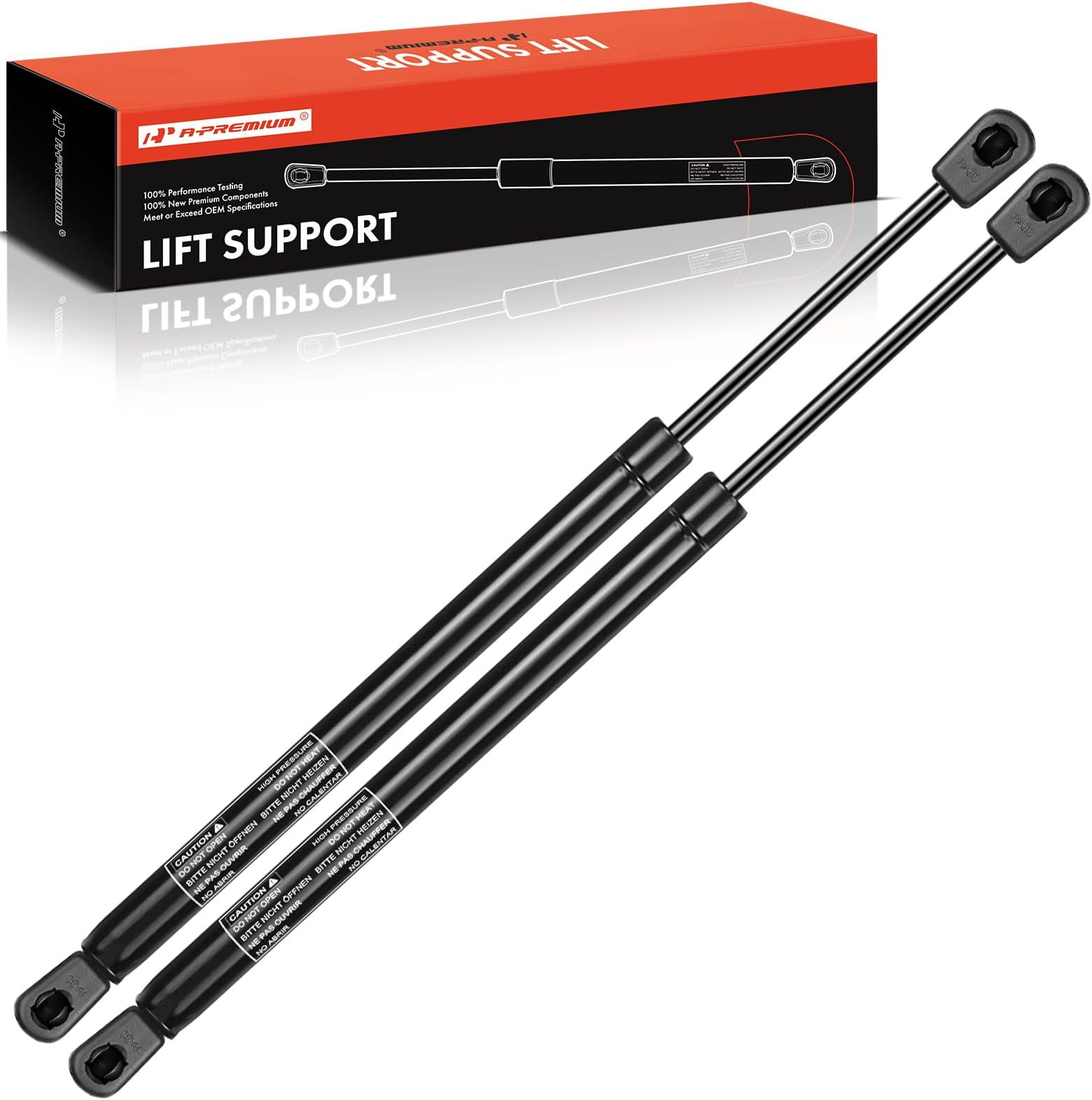 A-Premium Front Hood Lift Supports Shock Struts Compatible with Select Chevrolet and Lincoln Models - Corvette 1997-2004, Navigator 2007-2017 - Replace# 7L7416C826AC, 9L7Z16C826A(2PC Set)