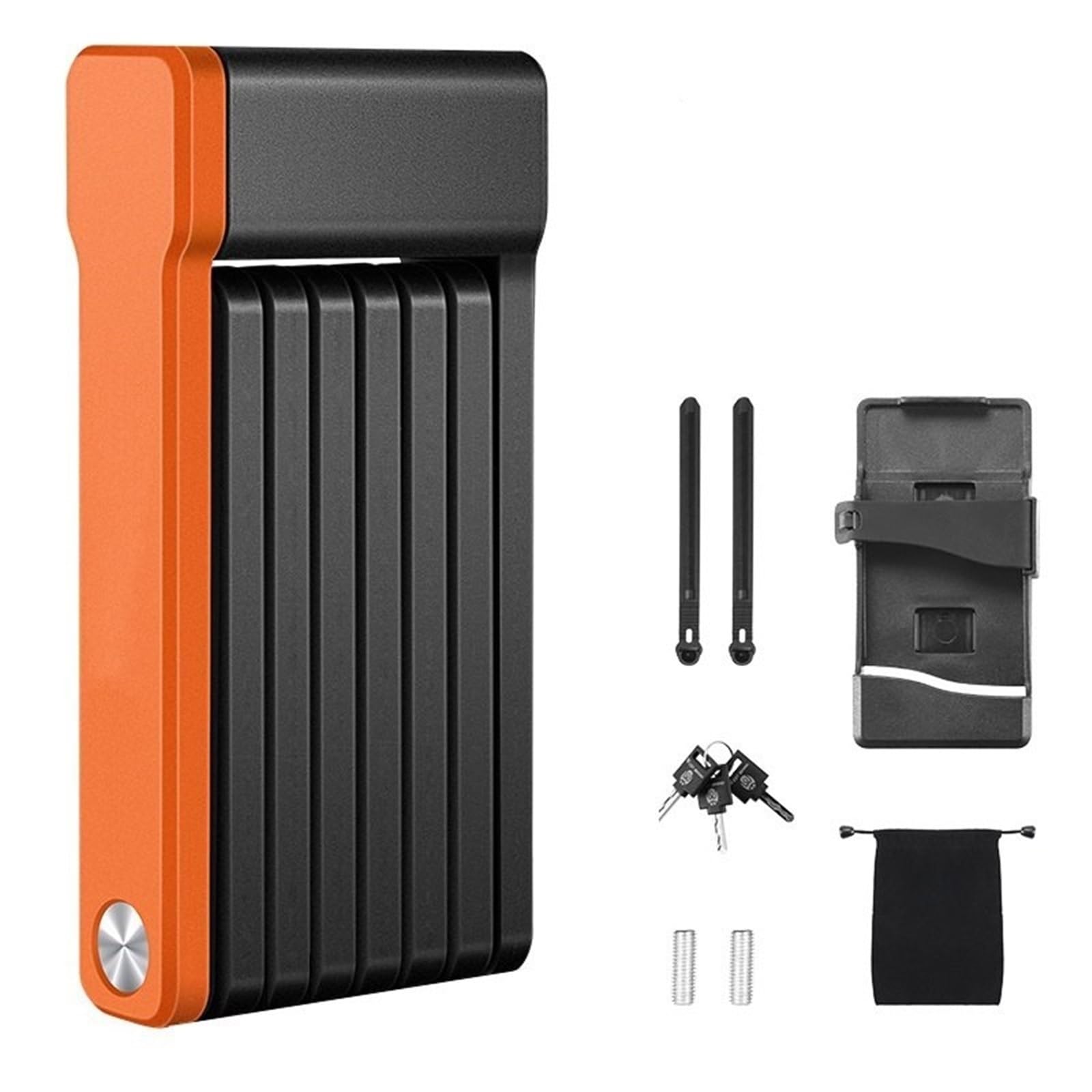 Chain Lock Folding Lock Security Anti-Theft Cycling Road Accessories Scooter Foldable Motorbike Lock(63CM Type071 Key)