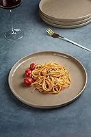 Vista 6 de famiware Mars 6 piezas de platos de cena, juego de platos de 10.25 pulgadas, resistentes a las rayaduras, vajilla de gres para cocina, platos