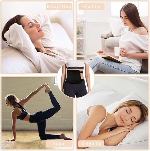 Miniatura 6 de Paquete de 5 unidades de aceite de ricino, paquete de hígado de aceite de ricino y compresa de aceite de ricino reutilizable, correa elástica