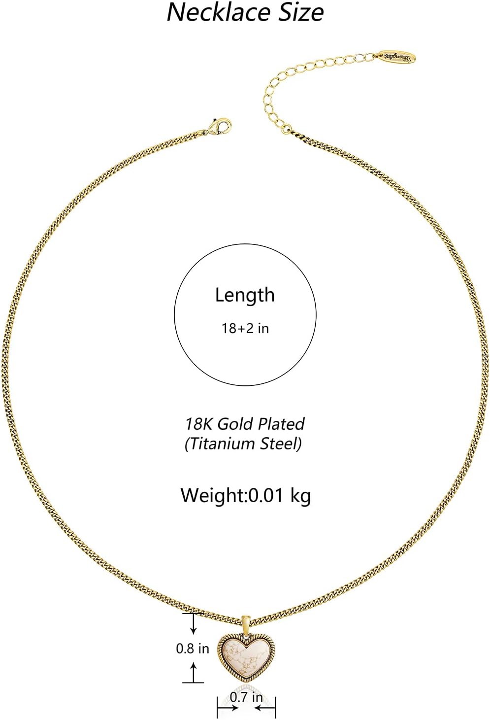 Montana West Wrangler Heart Turquoise Pendant Necklace for Women Western Gold Plated Cowgirl Cowboy Classic Trendy Jewelry - Image 6