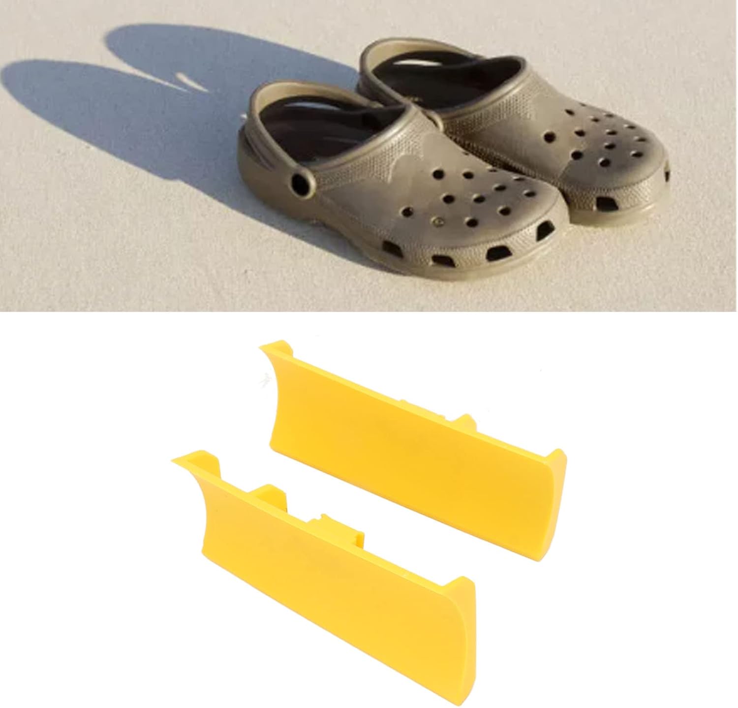 gernie Snow Plow for Crocs Charm Accessories for Crocs, 2PCS Snow Plow Charm Attachment, Funny & Cool Accessories, Snow Plow for Crocs Accessory Shovel (Yellow), gernieso0b6g12d3-12