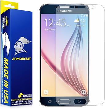 ArmorSuit MilitaryShield Anti-Glare Screen Protector for Samsung Galaxy S6 - [Max Coverage] Anti-Bubble Matte Film
