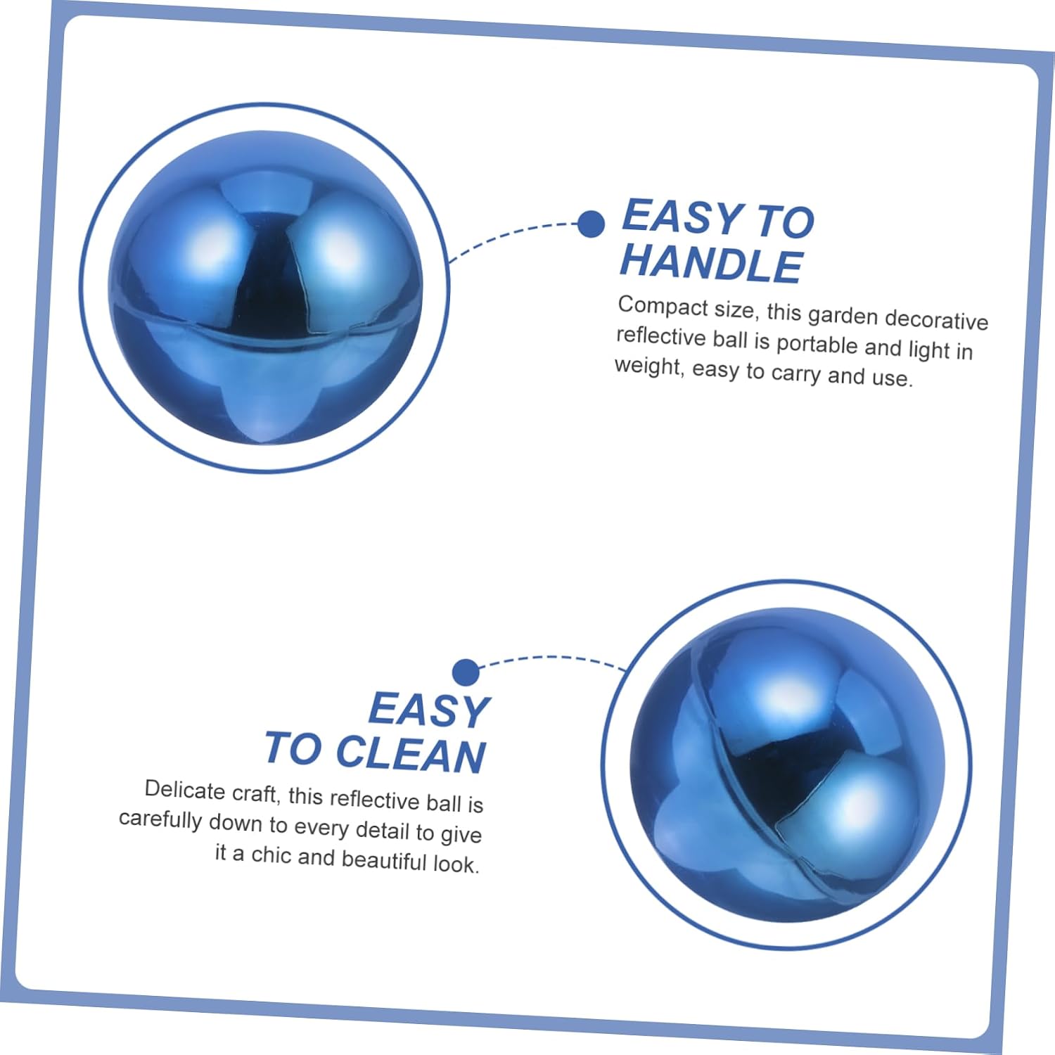 Garden Gazing Ball 4.72 inch Mirror Reflective Sphere Polished Decorative Gazing Globe for Lawn Patio Yard Outdoor D Cor Photography Prop 1 Pack