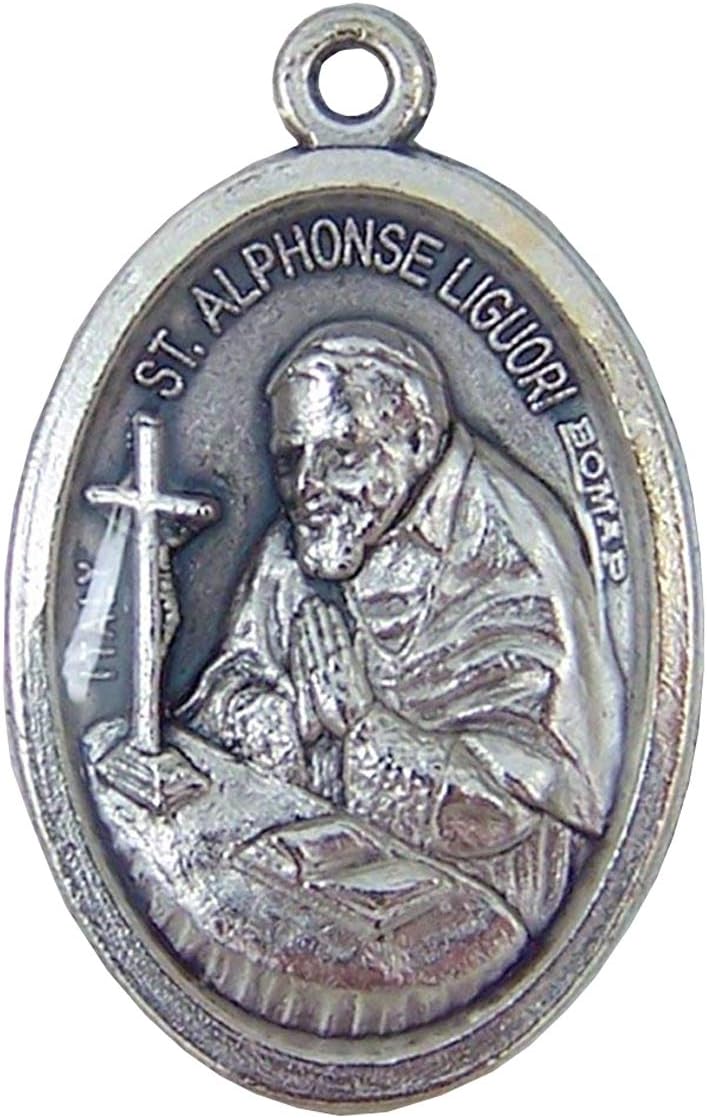 The Healing Saints Silver Toned Saint Lucy Patron of Eye Disorders Medal with Holy Card, 1 Inch - Image 3