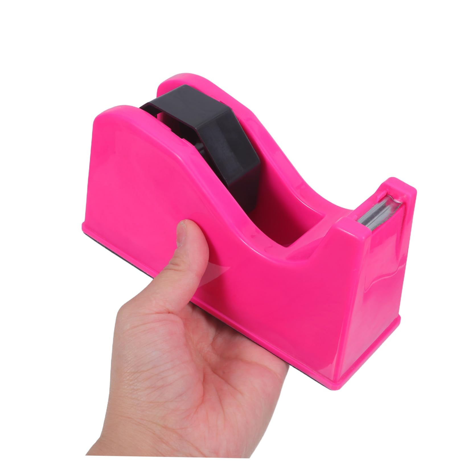 INOOMP 2 Pezzi Dispenser Supporto da Tavolo per e Nastro Adesivo con Doppio Base Antiscivolo Sostituzione Rapida con Nucleo 1"/3" per Lavoro D'ufficio e Scrivania