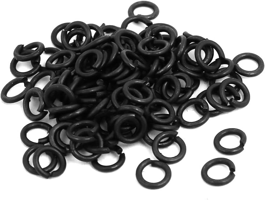 100pcs 2.5mm Quality Parts Inner Dia Grade 8 Carbon Steel Split Lock Spring Washer Gasket Black Model:77as565qo750
