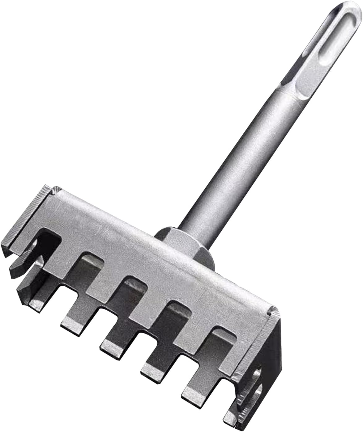 86 Junction Box Square Hole Punch Tool - Heavy-Duty Electric Hammer Drill Bit with Trapezoidal Teeth, No-Wall-Damage Quick-Cut Chisel for Electricians & Concrete Walls