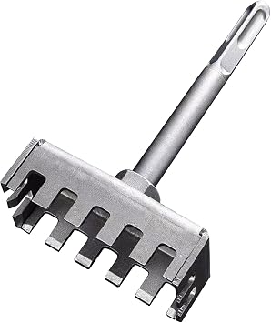 86 Junction Box Square Hole Punch Tool - Heavy-Duty Electric Hammer Drill Bit with Trapezoidal Teeth, No-Wall-Damage Quick-Cut Chisel for Electricians & Concrete Walls
