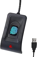 Vista 1 de Lector de huellas dactilares USB para Windows10/11, instalación automática del controlador de Windows Hello con cable de extensión de 5 pies