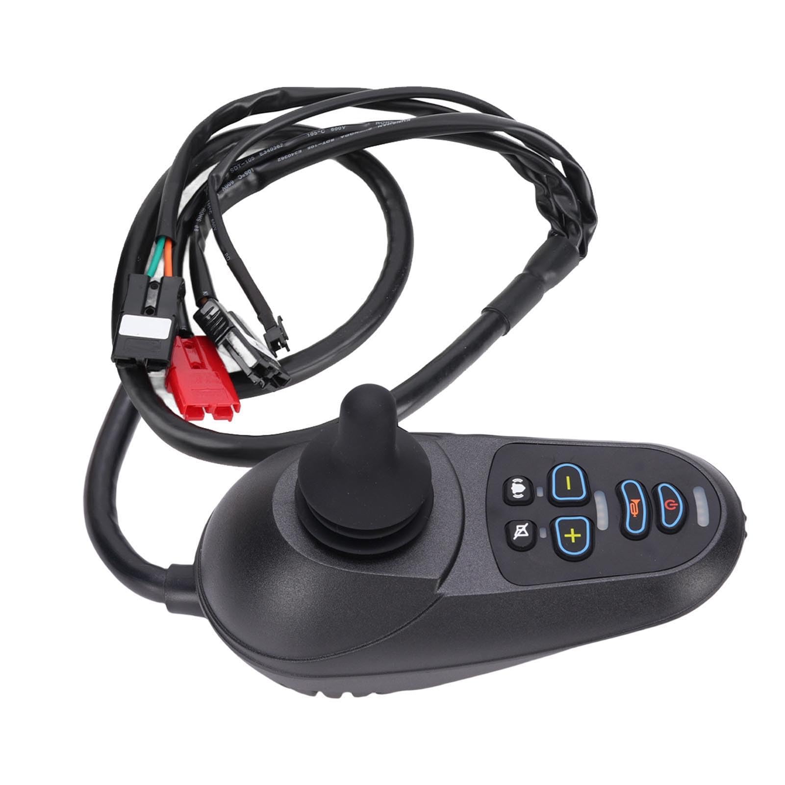 ViaGasaFamido Elektryczny Sterownik Typu Joystick dla Wózka Inwalidzkiego 24 V, Joystick do Hali DC 50 A z obsługą Rampy EABS i Parkowaniem na Zboczach, do Wózków Inwalidzkich i Platform