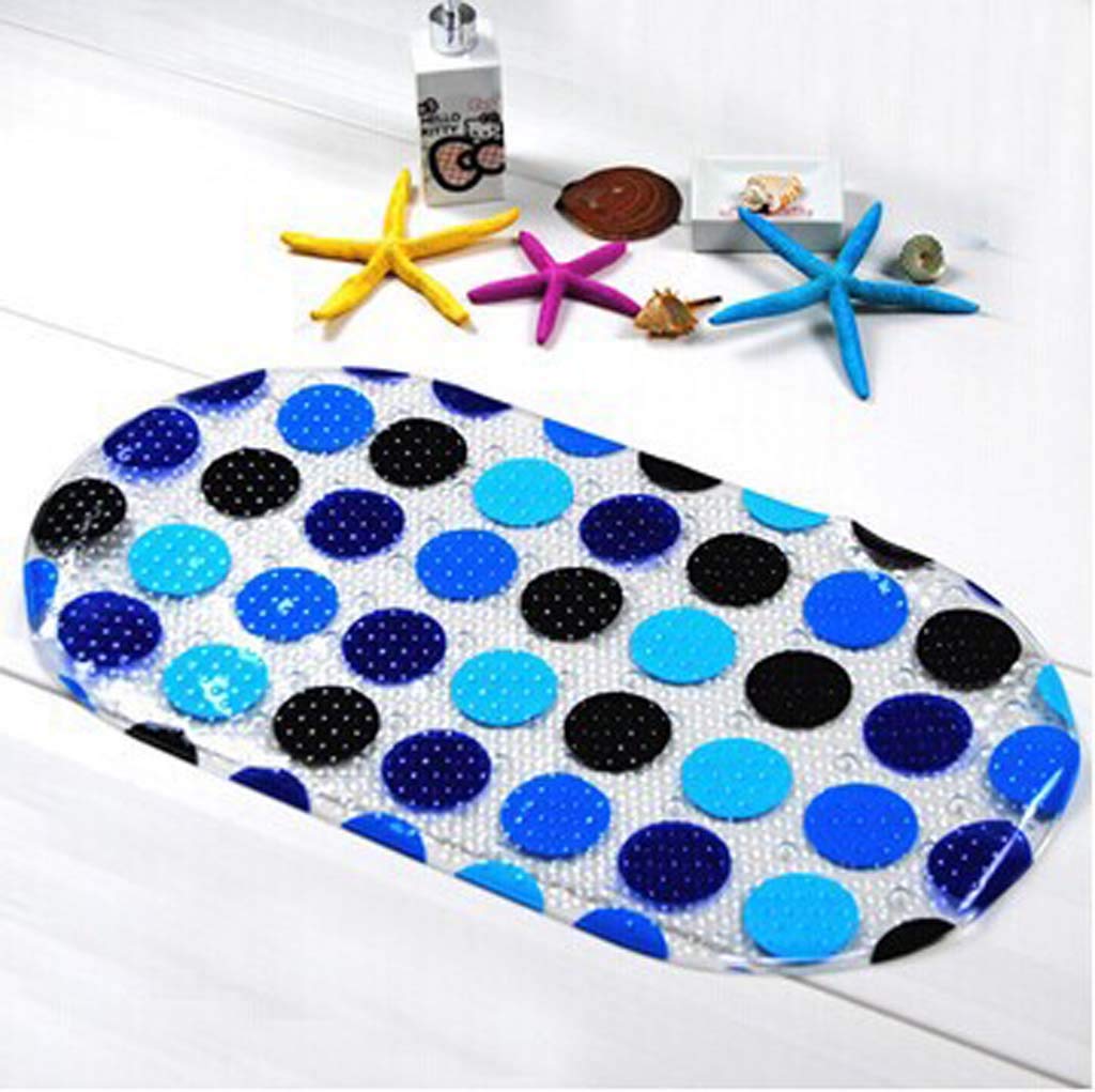 Tapis de bain PVC imperméable douche ventouse pavé coloré