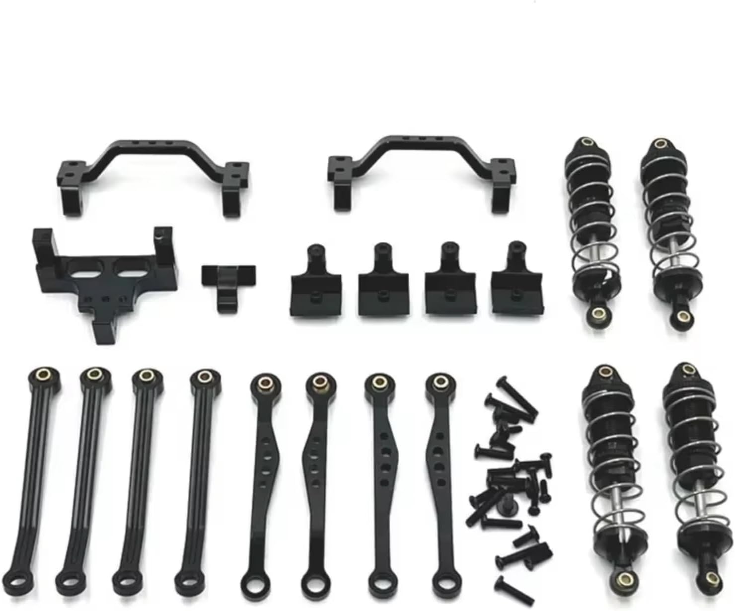 For WPL C64 C74-1 JA11 ロッドサスペンションフレームサーボロッドシートRCカートラックオフロード追跡車両パーツ