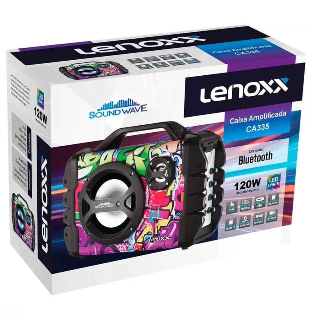 CAIXA AMPLIFICADA SOUND WAVE COM BLUETOOTH E 120W | Amazon.com.br