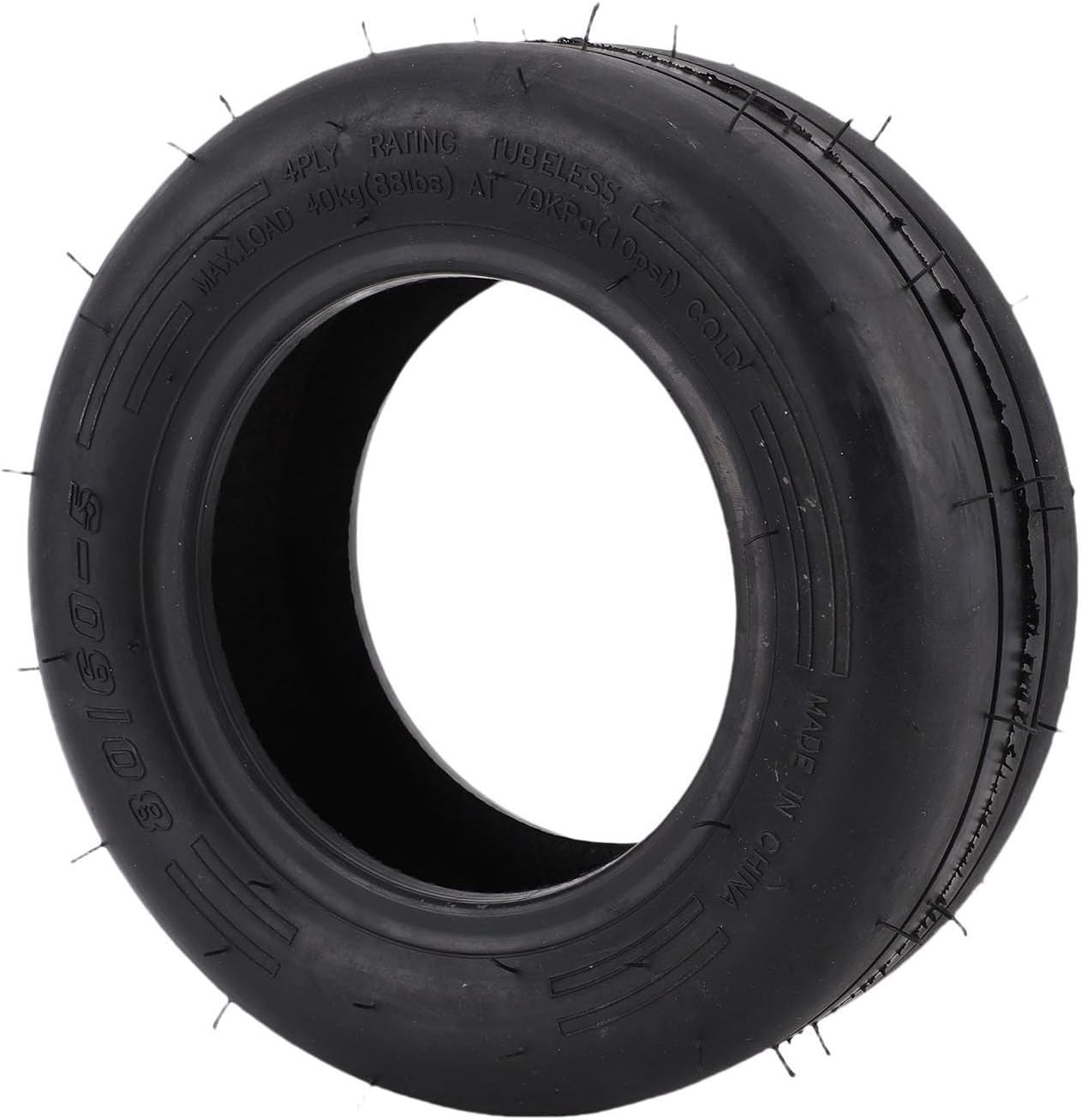Karlak 80/60-5 Tire for Go Kart, Wearproof Rubber Replacement for