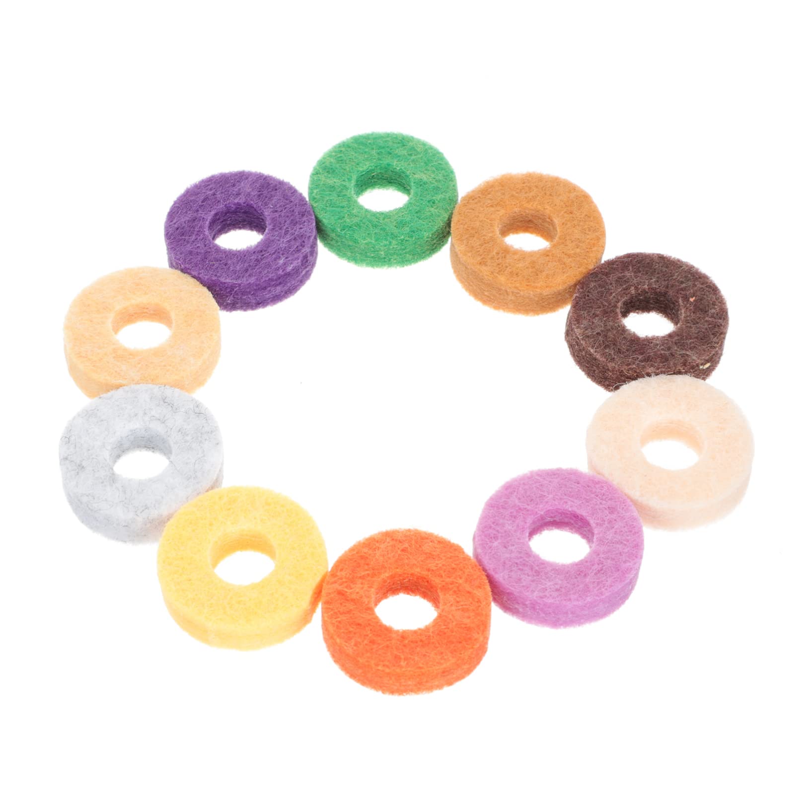 SUPVOX 20pcs Cymbal Felt Pads Drum Kit Cymbals Seelves Protective Accessories