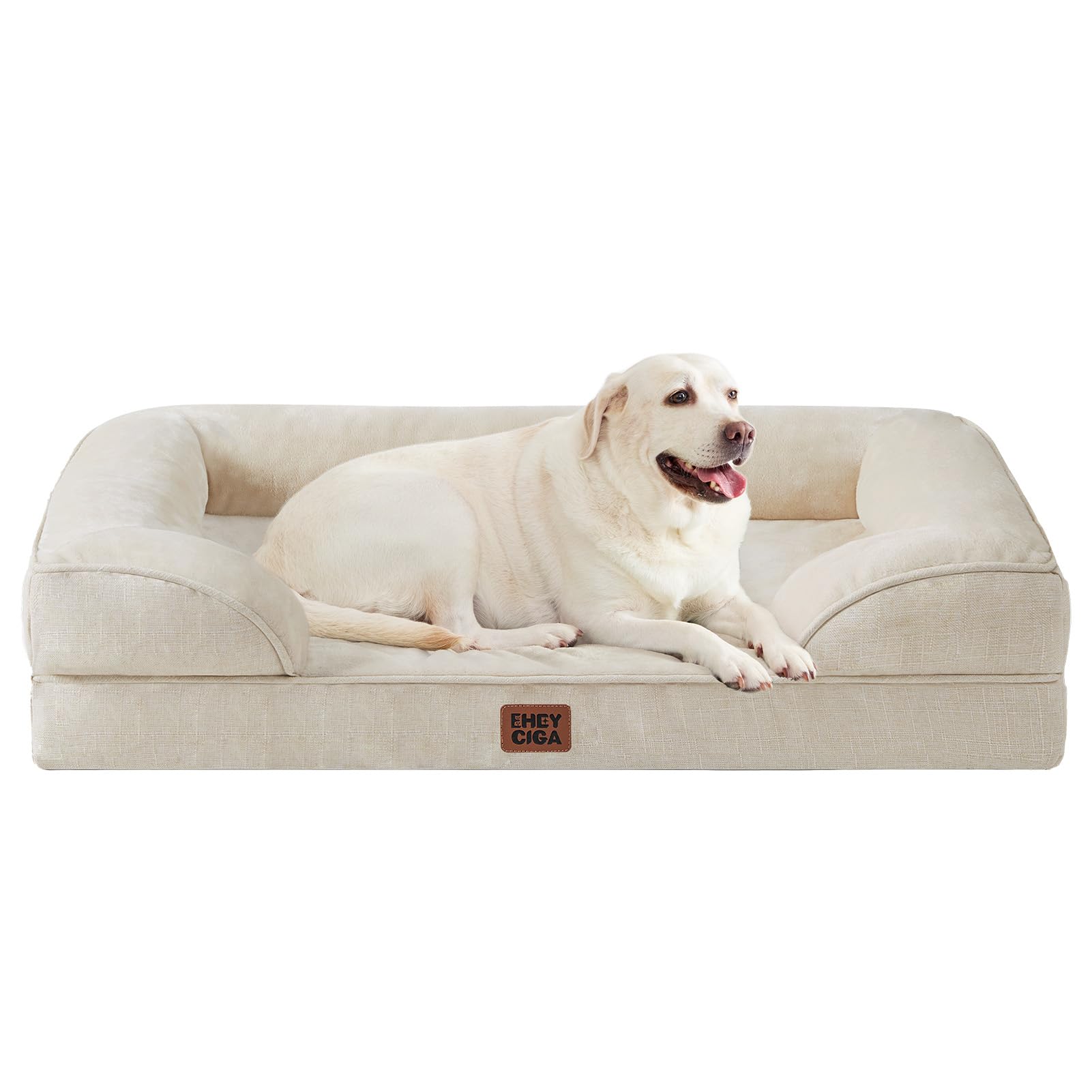 EHEYCIGA Orthopedic XXL Dog Bed, Waterproof Washable XL Big Pet Bed 46"