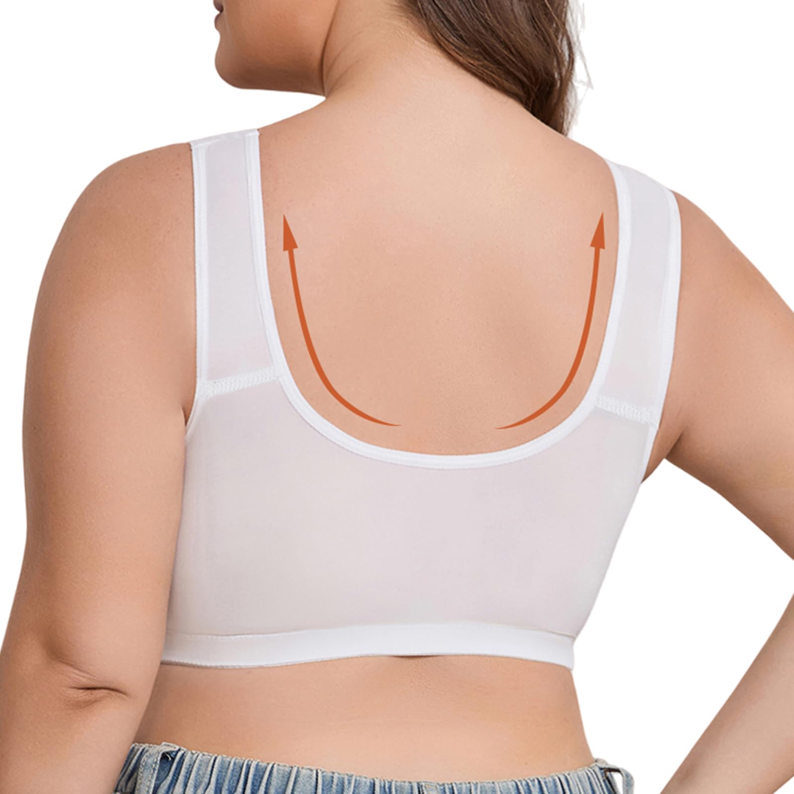Sujetador Cierre Delantero Sin Aros para Mujer Pack De 3 Sostenes De Mujer Talla Grande Espalda Ancha Sujetadores Comodos Ropa Interior Estampado Floral para Dormir