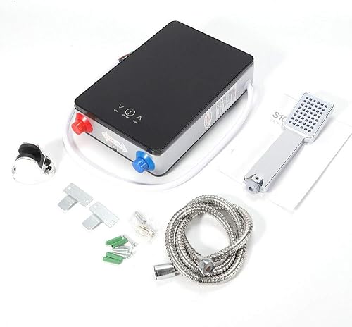 Miniatura 7 de Calentador de agua eléctrico sin tanque de 6500 W, calentador de agua caliente instantáneo de 8 litros con pantalla digital de pantalla grande,