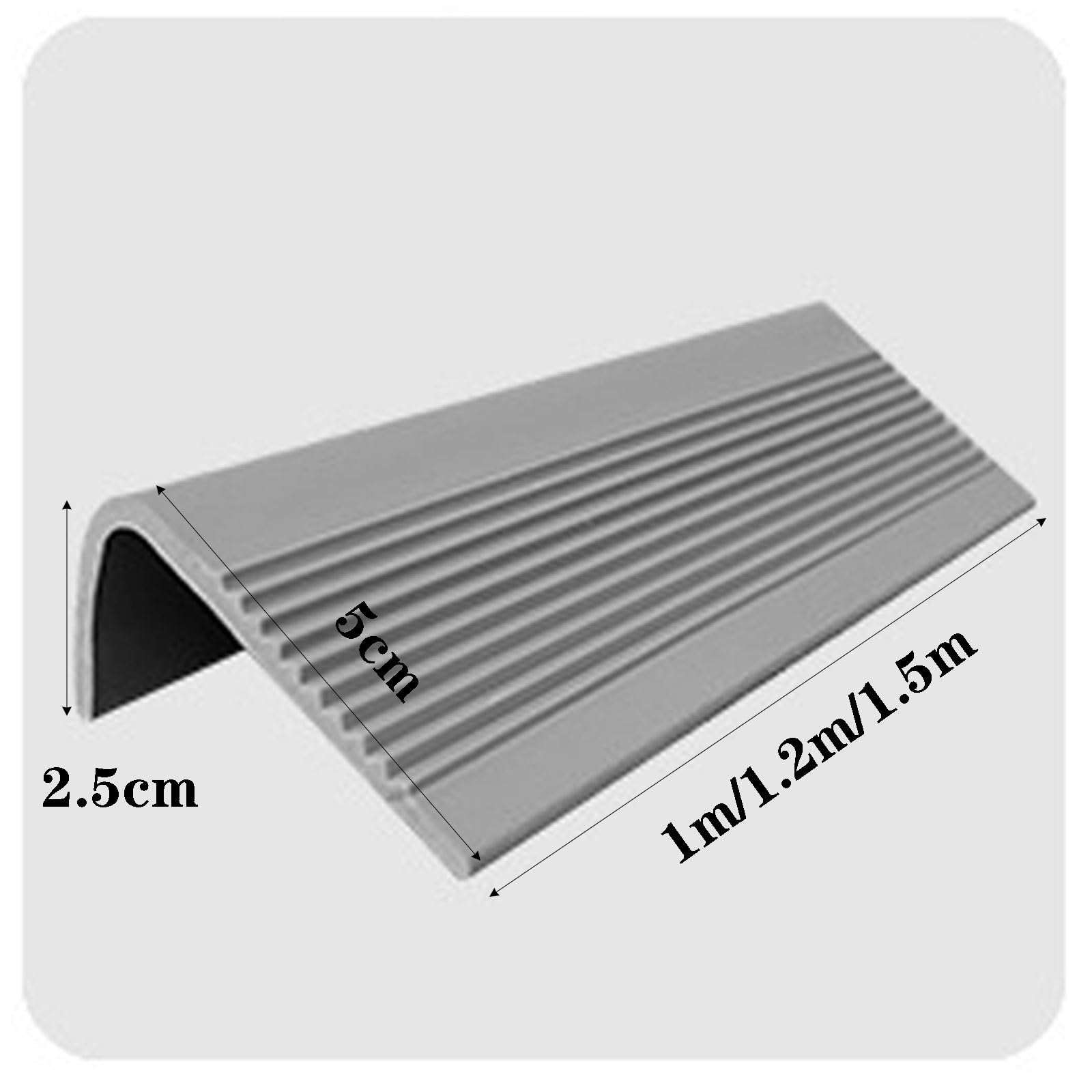 L Sd Eckenschutz für Treppen, selbstklebendes PVC, Ed-Profil, sicherer Schutz für Familie und Freunde, ideal für Treppen, Grün, 5 x 2,5 cm x 1,5 m