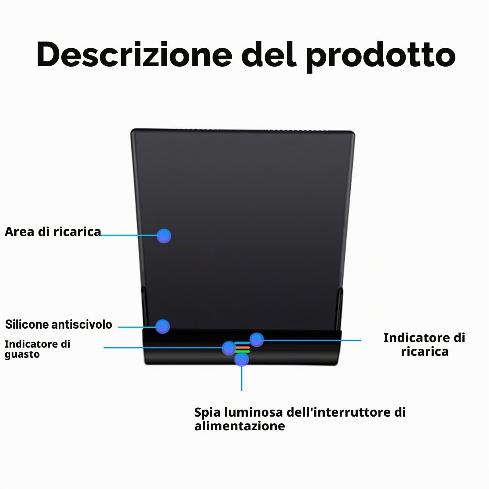 Caricatore Wireless per Tesla Model 3 2019 2020,Caricatore Senza Fili Per Auto,15W Qi Caricatore Wireless Auto,Wireless Vassoio Ricarica Rapida,Accessori Caricatore Console Centrale