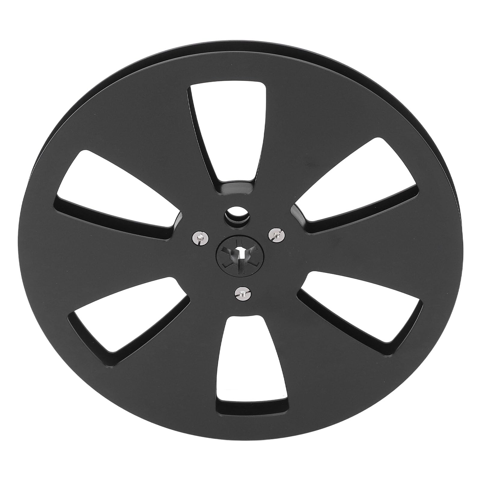 Bobine de ruban sonore vide en aluminium de qualité supérieure de 17,8 cm pour magnétophone à bande - Utilisation universelle (noir)