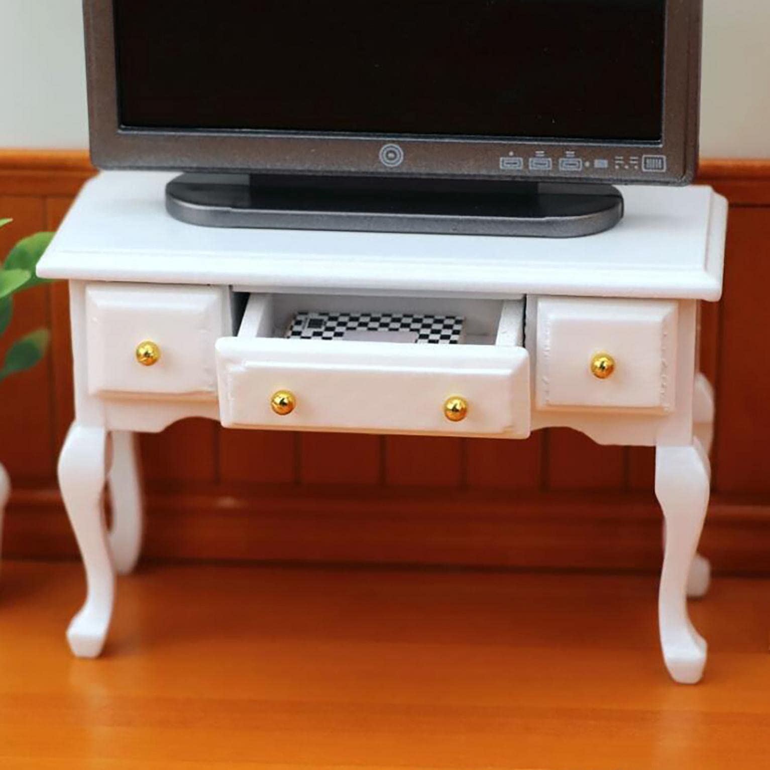 SUMDUINO Mini Doll Furniture Toy 1:12 Scale Dollhouse Model Decoration for Playhouse Miniature Furniture Pet Shop Doll House Accessories (Bookcase)