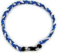 Vista 30 de MapofBeauty Dos colores moda tres trenzado cuerda Tornado collar