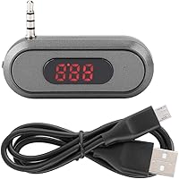 Vista 7 de ASHATA 3.5MM Audio Head Mobile Phone/Pad/MP3/MP4/MP5/Tablet FM Transmitter Built in 300mAh Battery Car Radio Transmitter