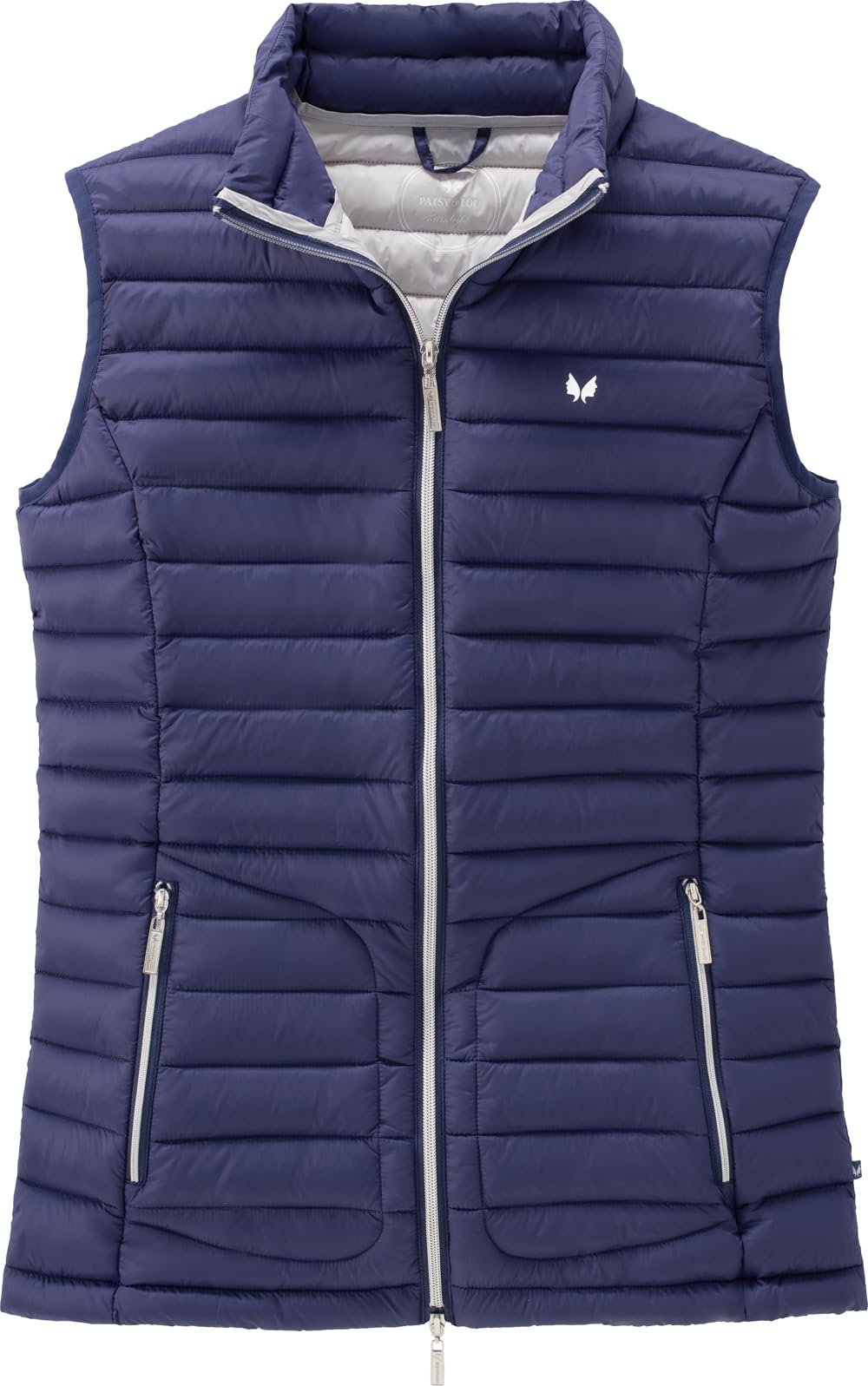 Patsy & Lou Steppweste Damen mit schmalem elegantem Schnitt, ultraleichte wärmende Outdoor Weste, ärmellose Damenweste, Gilet ideal für Jede Aktivität, Gr. 36-48