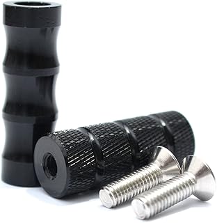 CNC Motorcycle Knurled Shifter Peg Anti-Skid Gear Shift Brake Lever Foot Pegs Pedal 6mm Hole Front Footrests Footpeg Rearsets For Honda Suzuki Yamaha Kawasaki Ducati Aprilia